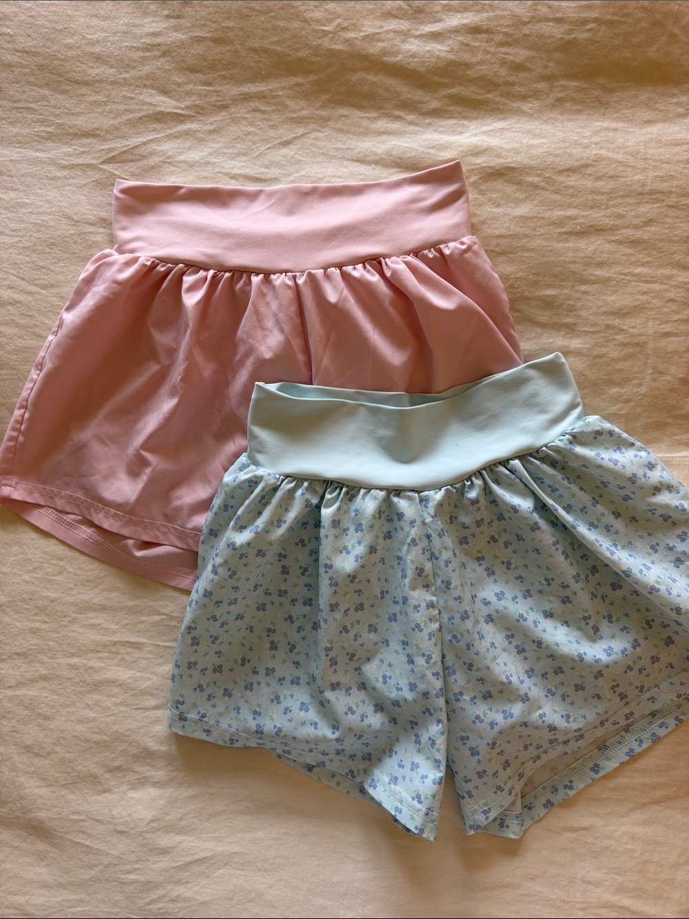 Old Navy Active Pink and Light Blue floral athletic shorts